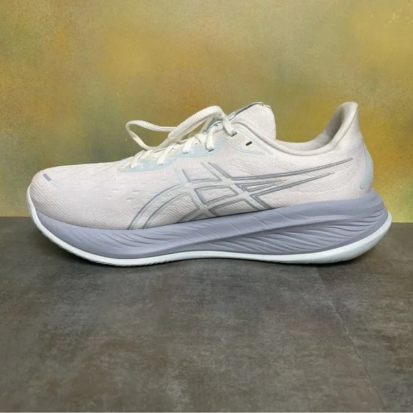Asics Gel Cumulus 26 Men's Wide Running Shoes White/Cool Grey Size 13 EE - Picture 15 of 16